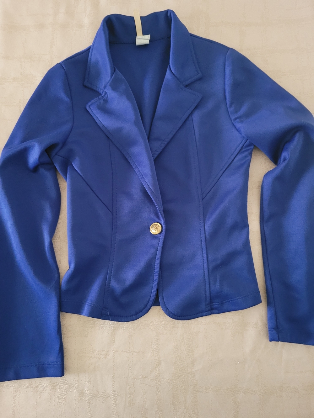 MOA USA Cobalt Blue Single-Button Tailored Blazer